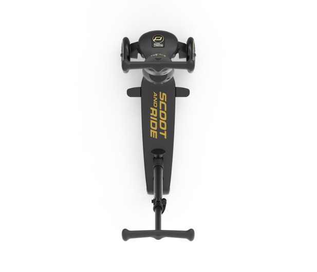 Scoot & Ride Highwaykick 1 Push and Go 2w1 Jeździk i hulajnoga Black&Gold - 1291995 - zdjęcie 9